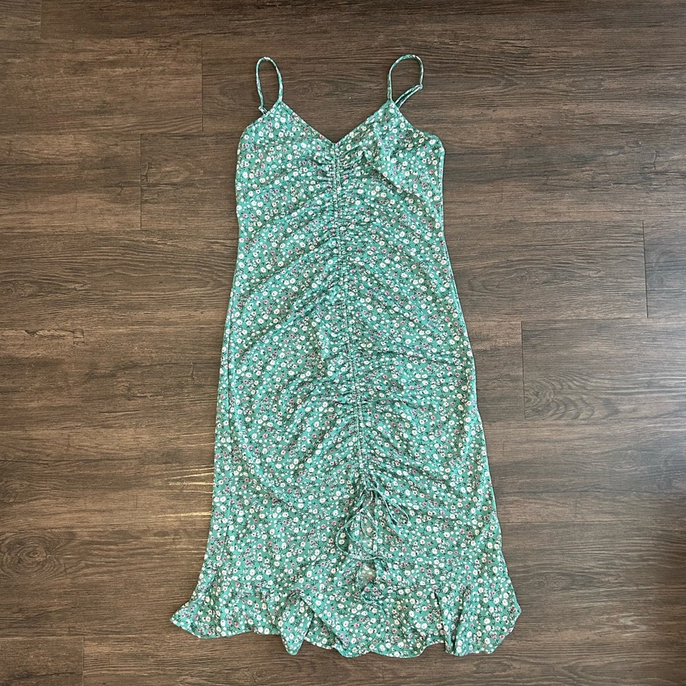 Liberty Love Green Floral Midi Dress